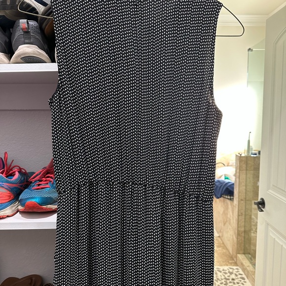 Vince Camuto medium jumpsuit, romper, black-and-white zip up pants sleeveless - Picture 6 of 7